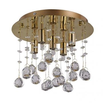 Plafonier cristal Venezian diam. 26cm MOONLIGHT PL5 oro 094663