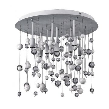 Plafonier modern diametru 40,5cm NEVE PL8 bianco 101170
