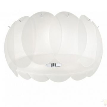 Plafonier modern diametru 40cm, OVALINO PL5 BIANCO 093963