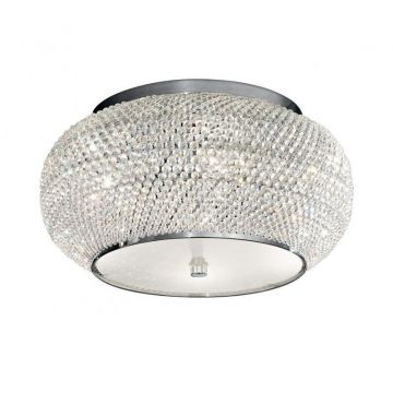 Plafonier modern diametru 40cm, Pasha PL6 Cromo 100784