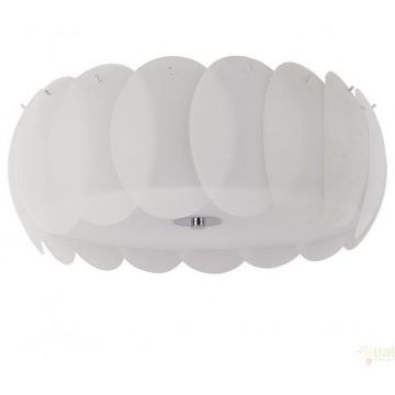 Plafonier modern diametru 52cm, OVALINO PL8 BIANCO 094014