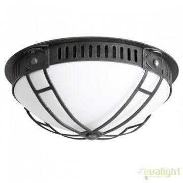 Plafoniera iluminat exterior din fier forjat, diametru 42cm, DE 2578-A