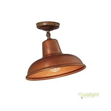 Plafoniera rustica fabricata manual, diam.25,5cm, Contrada 243.02.OR