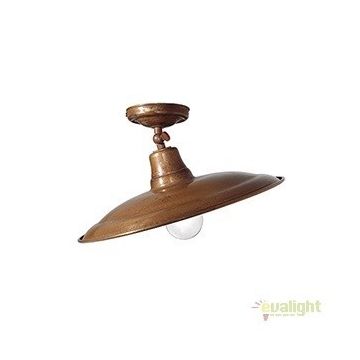 Plafoniera rustica fabricata manual, diam.33cm, Barchessa 220.03.OR