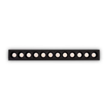 Spot dreptunghiular / Proiector LED incastrabil Lika fi slim 20w 3000k, negru