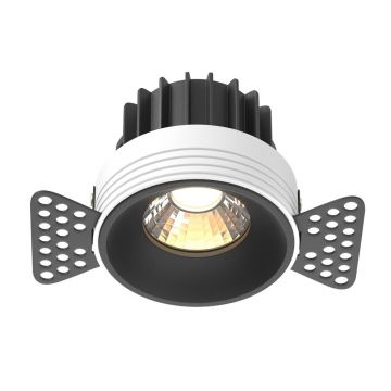 Spot LED incastrabil design tehnic Round D-11,5cm negru