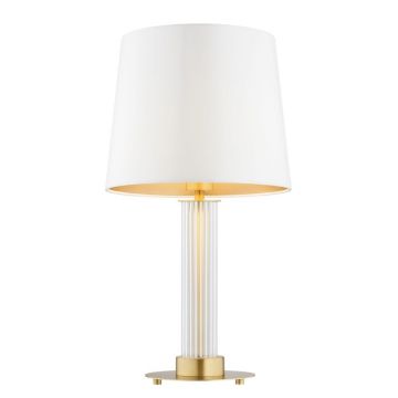 Veioza eleganta realizata din alama Hampton, alb
