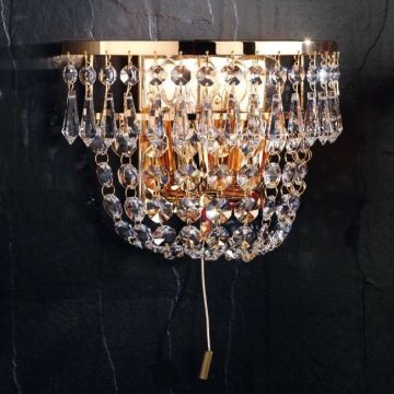 Aplica de perete cristal SchÃ¶ler design de lux Sheraton, 24K gold plated