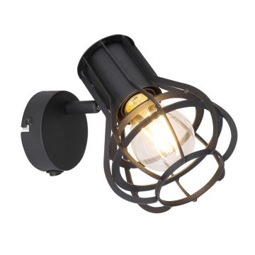 Aplica de perete design modern Clastra negru 15388-1 GL