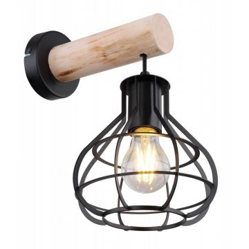 Aplica de perete design modern Clastra negru 15388W GL