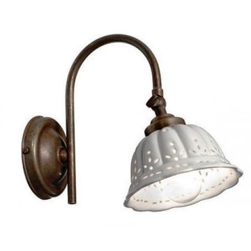 Aplica de perete rustic fabricat manual diam. 14cm Anita 061.19.OC