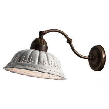 Aplica de perete rustic fabricat manual diam. 22cm Anita 061.18.OC