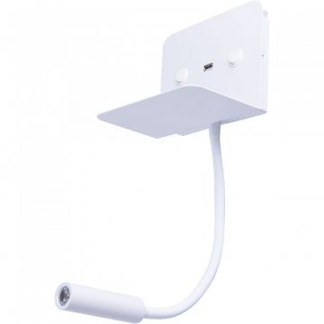 Aplica LED ambientala cu reader LED directionabil Vera alba