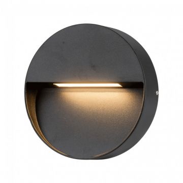 Aplica LED de exterior ambientala IP54 CASORIA ROUND gri