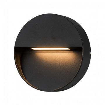 Aplica LED de exterior ambientala IP54 CASORIA ROUND negru