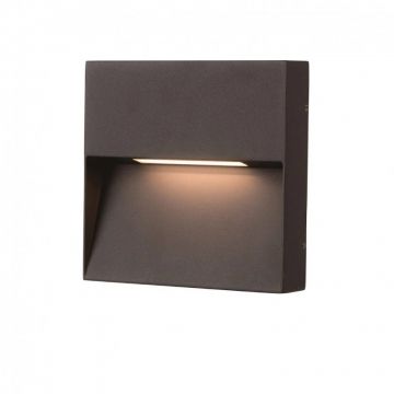Aplica LED de exterior ambientala IP54 CASORIA SQUARE gri