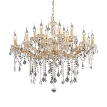Candelabru 18 brate cristal Venezian FLORIAN SP18 ORO 075181