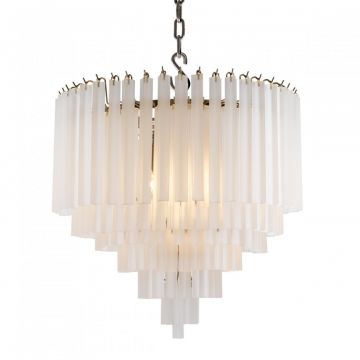Candelabru LUX finisaj nickel, diametru 60cm, Nova 109494 HZ