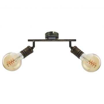 Lustra aplicata 2l design industrial Fidel auriu antic