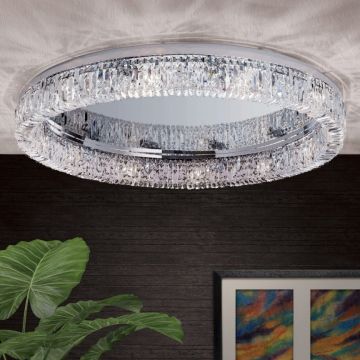 Lustra aplicata cristal SchÃ¶ler XXL design modern de lux Ring 107cm chrome plated