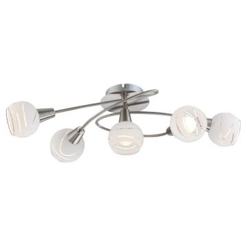 Lustra aplicata design modern 5 brate ELLIOTT 54341-5O GL