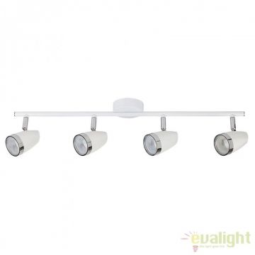 Lustra aplicata design modern alb 4 spoturi LED Karen 6669 RX