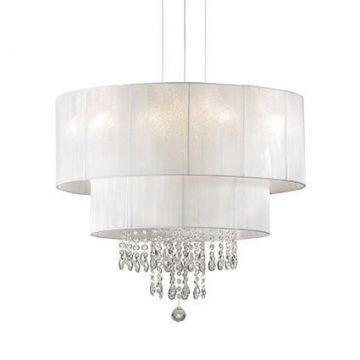 Lustra cristal Venezian diam.71cm OPERA SP6 BIANCO 068299