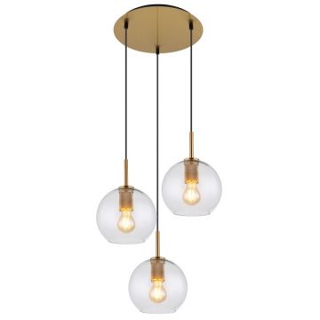 Lustra cu 3 pendule design modern ADARA 15462H1 GL