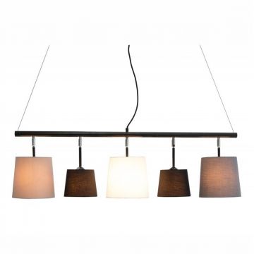 Lustra eleganta cu 5 abajururi directionabile, Levels 100cm