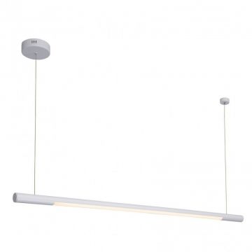 Lustra LED dimabila liniara, suspendata Organic 100cm, alb