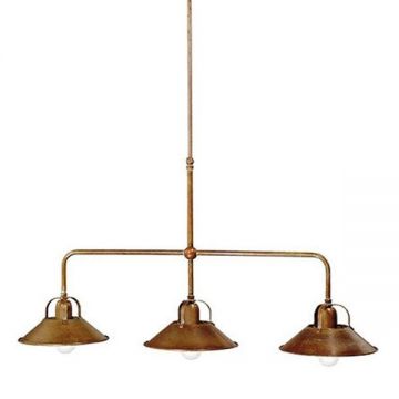 Lustra, Pendul rustic fabricat manual 3 brate La Cascina 204.10.OO