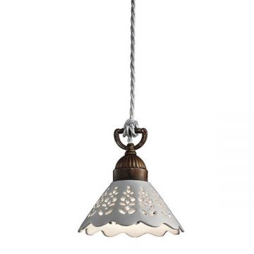 Lustra, Pendul rustic fabricat manual diametru 18cm Fiori di Pizzo 065.07.OC