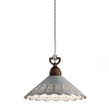 Lustra, Pendul rustic fabricat manual diametru 30cm Fiori di Pizzo 065.08.OC