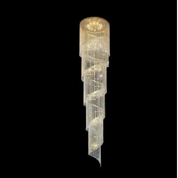 Lustra spirala XXXL, cristal Bohemia L15 512/192/3