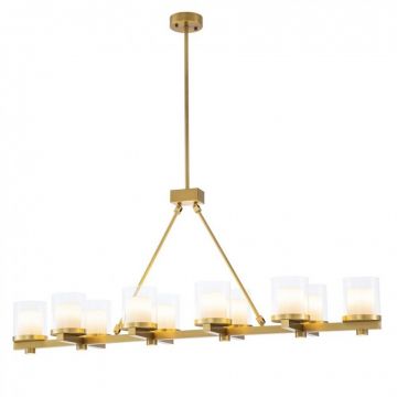 Lustra suspendata cu telecomanda design LUX Donovan, alama antica 115300 HZ