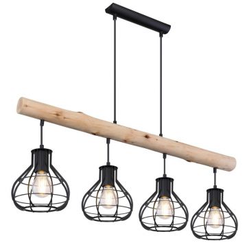 Lustra suspendata design modern Clastra negru 15388-4H GL