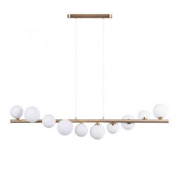 Lustra suspendata design modern SYBILLA 10 gold