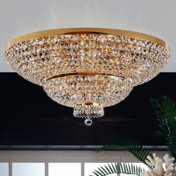 Lustra XXL aplicata cristal SchÃ¶ler design de lux Sheraton 105cm, 24K gold plated