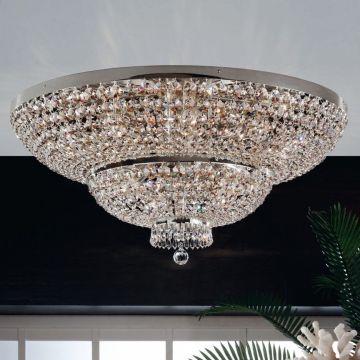 Lustra XXL aplicata cristal SchÃ¶ler design de lux Sheraton 105cm, chrome
