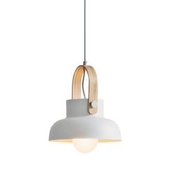 Pendul design modern Lanteo alb mat