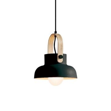 Pendul design modern Lanteo negru mat