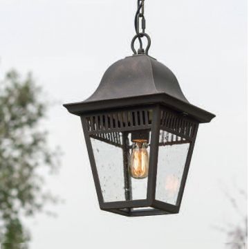 Pendul iluminat exterior din fier forjat, HL 2629