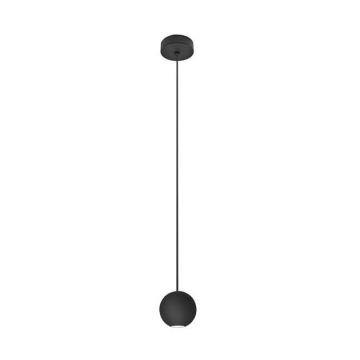 Pendul LED design modern Alesa negru nisipos