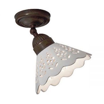 Plafonier rustic fabricat manual diametru 18cm Fiori di Pizzo 065.23.OC