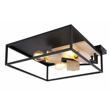 Plafoniera cu 3 spoturi design modern HAGAR negru 15477D1 GL
