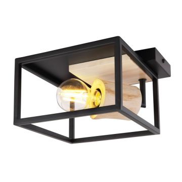 Plafoniera design modern HAGAR negru 15477D GL