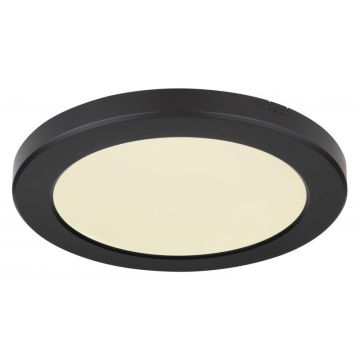 Plafoniera LED design modern, diametru 22cm, LASSE negru 12379-18B GL