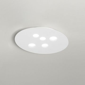 Plafoniera moderna Luna 50x60cm, alb sau gri