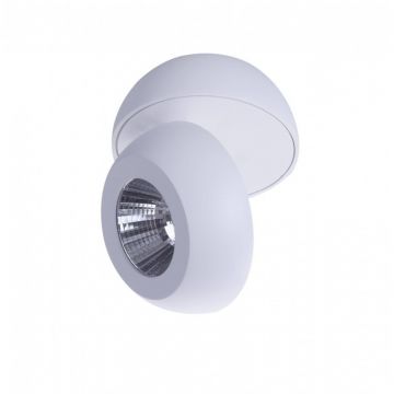 Spot LED aplicat directionabil de tavan/plafon OJOS 1 alb