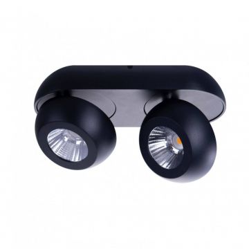 Spot LED aplicat directionabil de tavan/plafon OJOS 2 negru